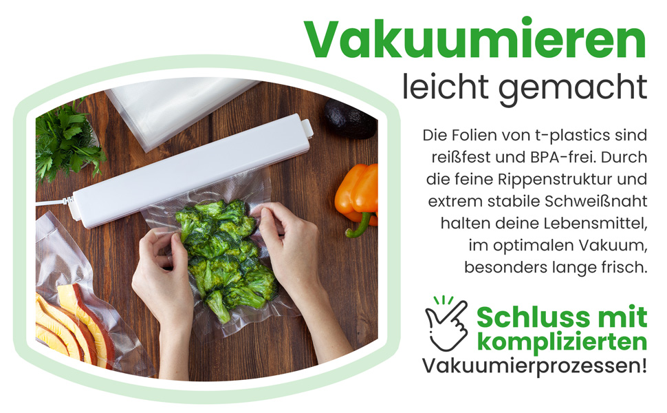 Vakuumbeutel Gefrierbeutel 400x500 Groß Markenlos Neu 300 Stück Siegelrandbeutel 400x500 Mm – Vakuum- & Gefrierbeutel, 400 X 500 Mm, Markenlos